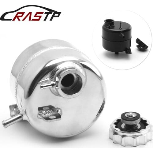 RASTP-Polished Alloy Radiator Coolant Water Overflow Expansion Tank For MINI Cooper S Convertible R52 R53 2002-2008 RS-OCC053