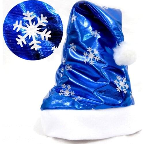 1Pcs Cute 2020 Christmas Decorations For Home Bright Cloth Hats Christmas Ornaments Kids Adults Santa Cap Ordinary H38cmxW29cm