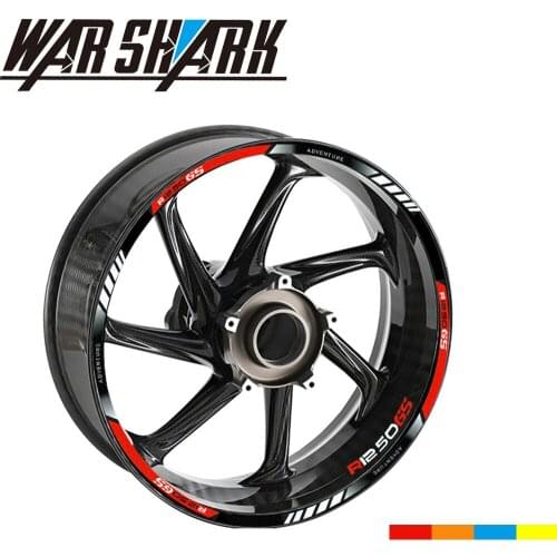 Motorcycle Wheel Sticker Reflective Rim Decal Stripe Decorative Sticker For BMW R1250GS Green Red Blue Orange