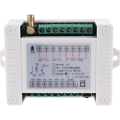 T3EE DC12V-48V 3CH Wireless Remote Control Switch RF Relay Receiver Module Controller for Electric Gate Door Window