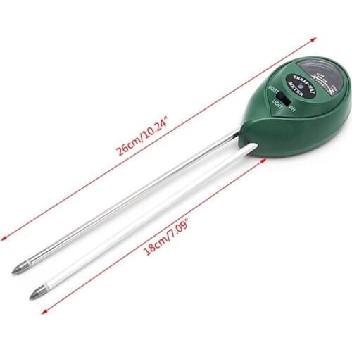 3 in1 Flowers Plant Soil PH Tester Moisture Light Meter hydroponics Analyzer