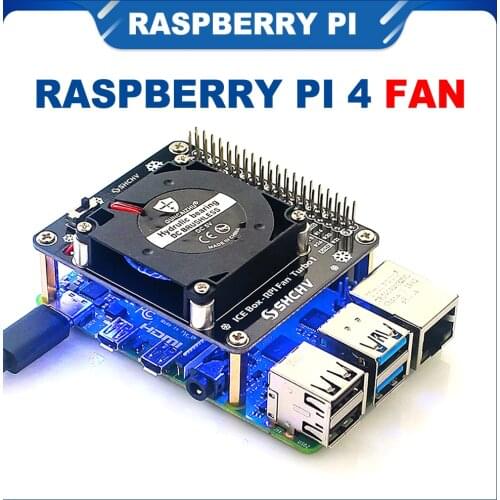 ITINIT R49 Raspberry Pi Model 4 B Fan With LED Ambient Light Fan Development Board Cooling Fan For Raspberry pi 3B/3B