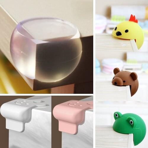 2 Pcs Baby Safety Corner Protector Silicone Cute Table Corner Guards Edge Protection Cover Children Anticollision Edge & Guards