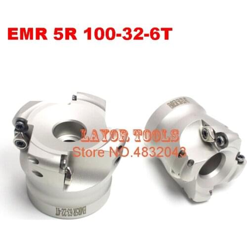 1pcs EMR 5R 100-32-6T face mill milling cutter cnc milling tools for round inserts type R5 RPMW1003