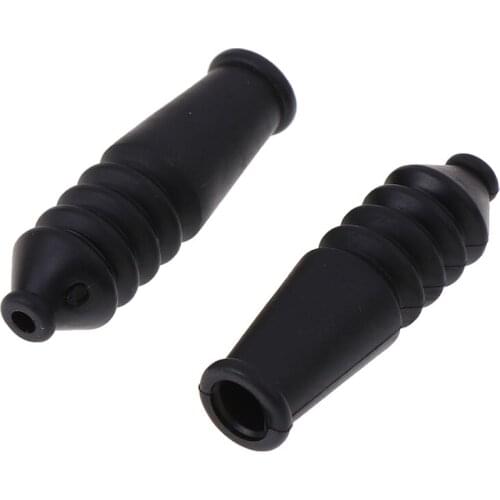 2 PC Bike Bicycle V Brake Cable Guide Pipe Tube Hose Accessories With Rubber Cover Aluminum Alloy Pipe+ 2 PC Plastic Hose