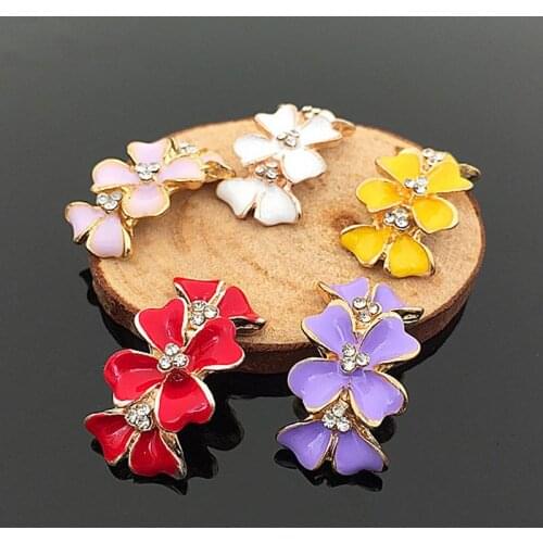2016New 100Pcs Arc Flower Rhinestone Buttons for Wedding Decoration and DIY hair accessies HZ214