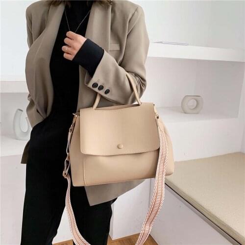 2021 New Women Large Capacity Handbags Women PU Shoulder Messenger Bag Female Retro Daily Totes Lady Elegant Handbags