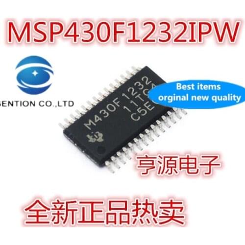 5PCS MSP430F1232IPW M430F1232 TSSOP28 ultra-low-power microcontroller in stock 100% new and original
