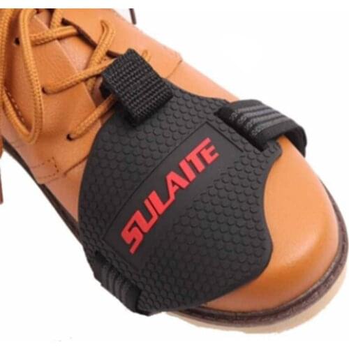 Black Motorcycle Shoes Protective Motorbike Gear Shifter Men Shoe Boots Protector Cover Shifter Guards
