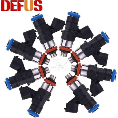 DEFUS 8PCS 0280158821 Fuel Inejctor for Petrol Methanol 210lb 1300cc High Impedance Flow Nozzle Injection Modified Cars Matched
