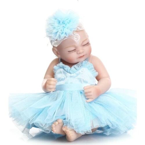 Bebe Mini reborn 26CM full body silicone reborn baby dolls for children gift newborn baby dolls soft BJD doll bebe gift reborn