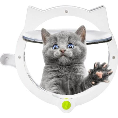 Dog Cat Kitten House Door Security Flap Door Pet Home Gate Safty Door Pet Puppy Supplies Cat and Dog Entrance and Exit Door