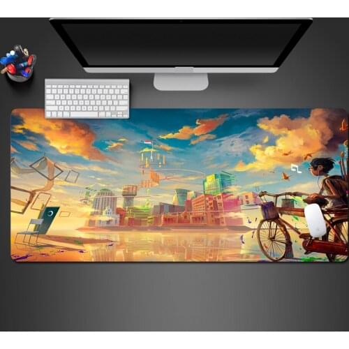 Best Selling City Boy Mouse Pad Professional High Quality Rubber PC Game Mouse Pad Computer Keyboard Pad Gaming Mousepad