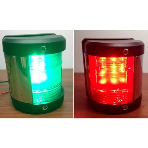 Marine Boat Yacht Red Green Port Side Starboard LED Navigation Light 12V