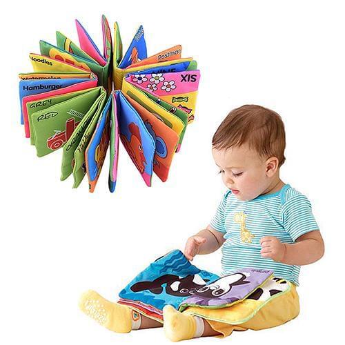 Baby Soft Cloth Book Animal Colors Shape Educational Toys Intelligence Development Toy For 0-12 Months