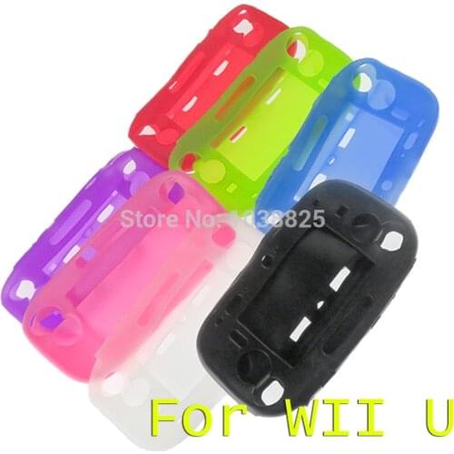 14pcs Full Body Soft Silicone Skin Case Cover for Nintendo Wii U Gamepad Remote Controller 7 Color
