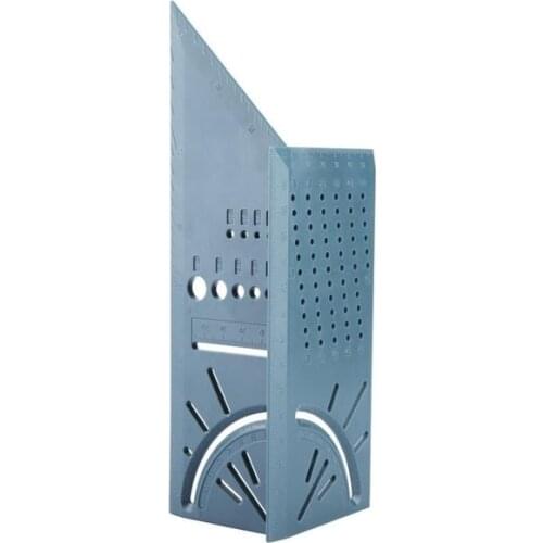 New Woodworking Gauge Ruler 3D Mitre Angle Measuring Square Measure Tool 45 Degree and 90 Degree with Carpenter Pencil