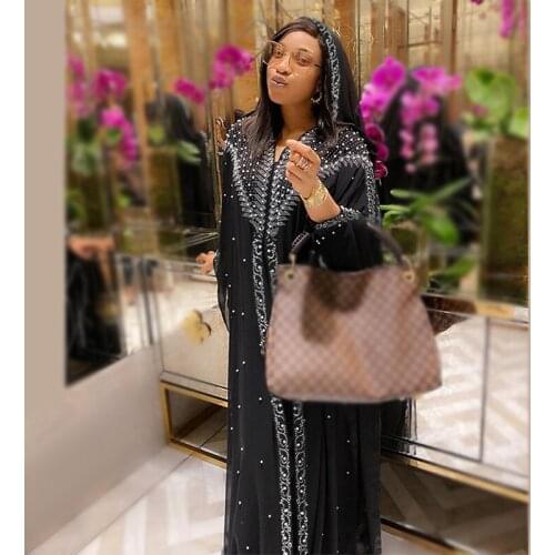 Summer New Muslim Robe Hijab Abayas Women Dubai Caftan Plus Size Boubou Jalabiya Turkish Dress Diamond Gown Islam Clothing