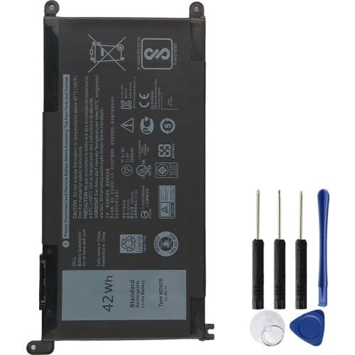 Original Replacement Laptop Battery WDX0R T2JX4 3CRH3 WDXOR P61F001 for Dell Inspiron 13 5000 5368 5378 7368 7000 7460 5567 7560