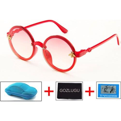 GOZLUGU Sellingfashion brand kids sunglasses black retro childrens sunglasses UV protection baby sun glasses girls boys glasses