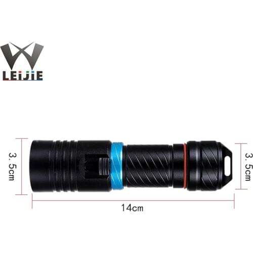 Professional Waterproof Diving Flashlight L12 Wick Super Bright Glare Under Sea Fishing Night Diving Fishing Riding Lighting