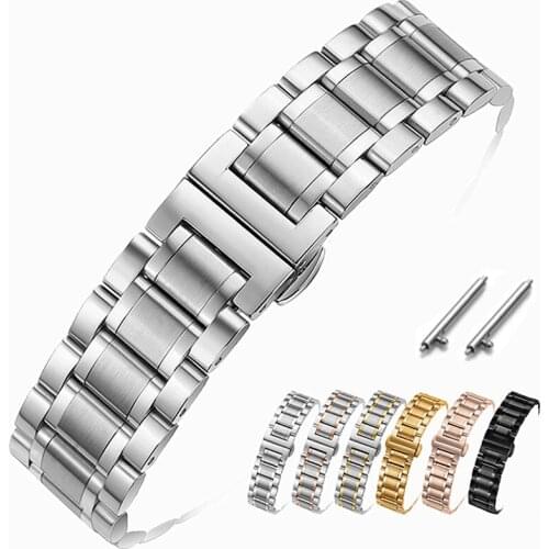 Watch Band Compatible for Huawei B2 B3 B5 Classic Smartwatch Stainless Steel Band Metal Watch Straps Business Bracelet WB141