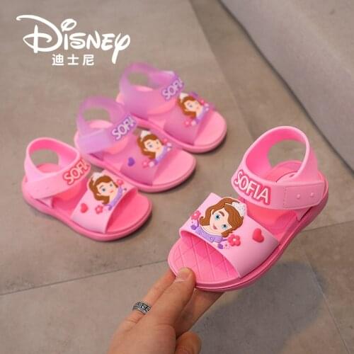 Disneys New Sofia Princess Family Slippers Antiskid Home Bathroom Girls Wear Beach Sandals Kids Shoes for Girl Slippers Kids