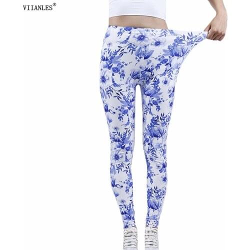 VIIANLES Sports Pants Yoga Leggings for Women Fitness Gym Leggin Printed Tights Running Workout Sexy Casual Jogging Trousers New