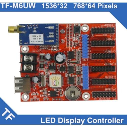 TF-M6UW Longgreat TF WIFI USB port LED Display Control Card Single Dual Color