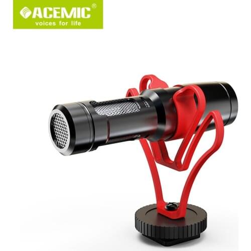 Acemic CAM50/20 DSLR Camera Video Microphone for iPhone/Android Mobile phone for Canon EOS/Nikon Camcorder