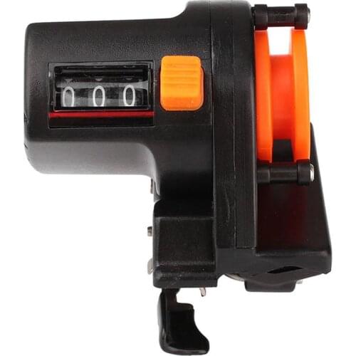 High Precision 0-999m Fishing Line Counter Reel Strong Gauge Meter Plastic ABS Display Fishing Line Finder Counter Depth