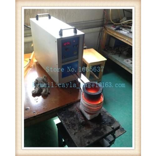 High Frequency 220V 15KW 1 kg Gold Silver Copper Melting Furnace Welding Machine