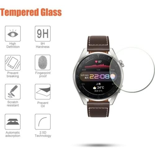 Tempered Glass For Huawei Watch 3 Pro 48mm Smart Watch Anti-Scratch 9H Ultra Clarity Screen Protective Film For Huawei GT 2 46mm