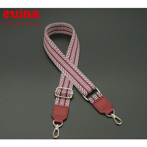 Fashion Wide Shoulder Straps Cross Bag Straps Crossbody Bags Ethnic Style Hit The Color Straps Accessories Belt Women Bags Strap