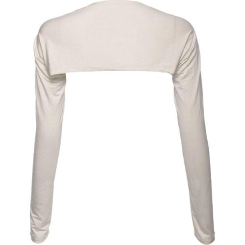 Womens Muslim One Piece Long Shoulder Sleeves Shawl Arm Cover Shrug Crop Top Modal Bolero-Style Islamic Hijab Accessories