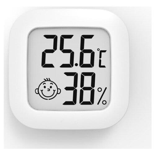 1PC Mini Indoor Thermometer Digital LCD Temperature Sensor Humidity Meter Thermometer Weather Station Baby Room Hygrometer Gauge
