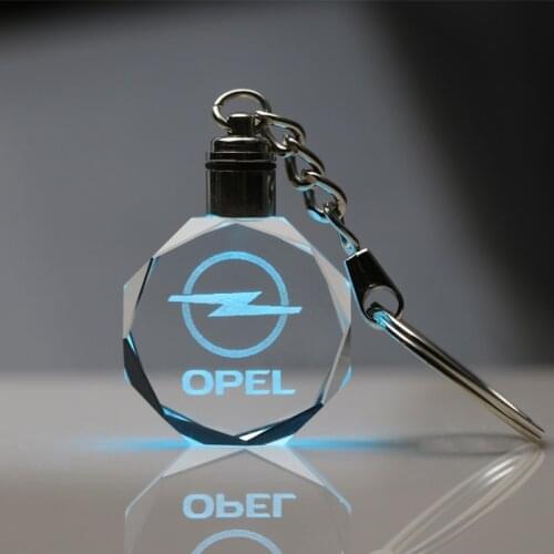 10pcs LED Light Crystal Bottle Keyring Keychain Car Emblem Key Ring for Benz BMW Audi VW Ford Toyota Honda Volvo Subaru Mazda