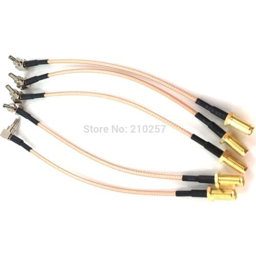 5PCS RF Pigtail Cable SMA Female to CRC9 Right Angle RG316 cable Coax For 4G Antenna