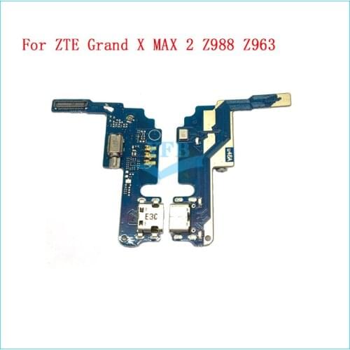 5pcs USB Charger Board For ZTE Grand X Max 2 Z988 Z963 USB Charging Port Dock Plug Connector Flex Ribbon Cable