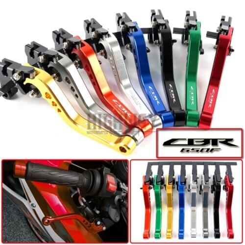 Motorcycle CNC Aluminum Brake Clutch Levers Adjustable Short Lever for Honda CBR650F CB650F 2014-2017