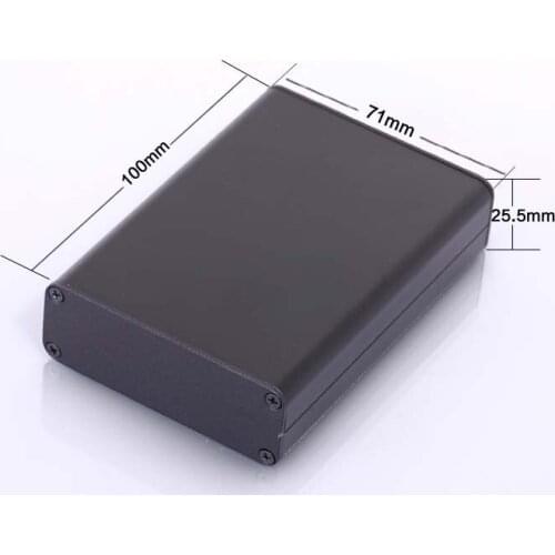 Aluminum Enclosure Electric Box Case Video Communication Shell 71X25.5X100mm DIY