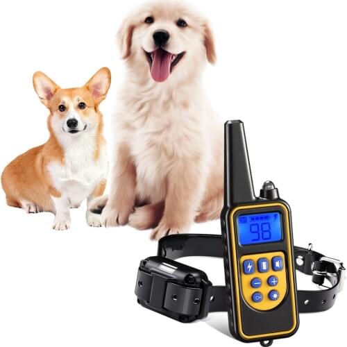 Electric Pet Fencing System Dog Shock Collar With Remote Control Waterproof Electric For Large Dog Pet Training Device 5