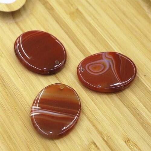 Hot Sale New Fashion Style Natural Stone Agates Necklace Pendant Pendant Charm Orange Agates Pendant Onyx Necklace