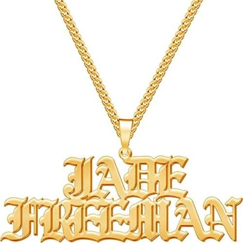 Noelia Personalized Custom Name Necklace Personalized Miami Cuban Link Chain for Men Women Name Plate Necklace Jewelry Gifts