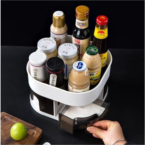 Kitchen spice organizer rack multi function Storage Spice Spice Jar Condiment Bottles Tray Kitchen Tool