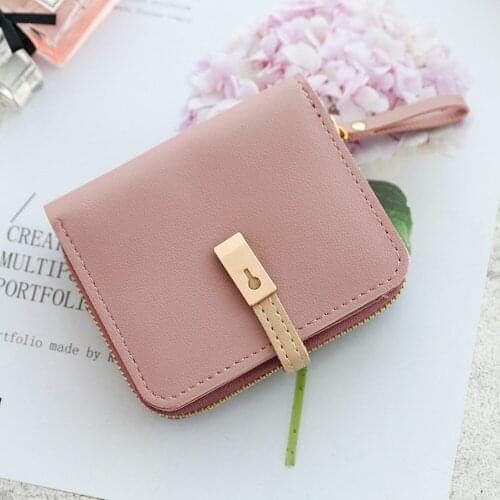 Mini Wallet Women Zipper Fashion Purse Female Short Mini Wallets Korean Students Lovely Purse Female Small Wallet for Women