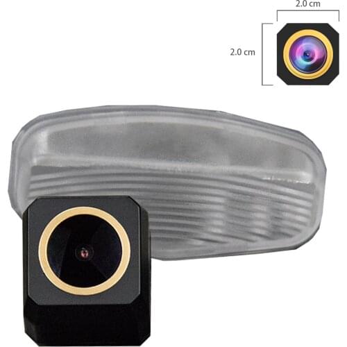 Misayaee Golden HD Car Rear View Reverse Camera Plate Light for Honda XRV 2015 2016