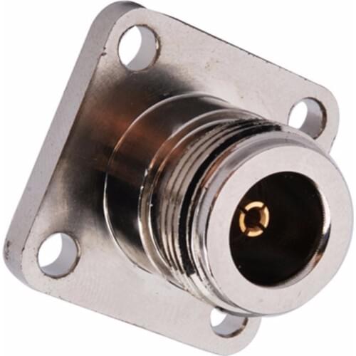 N Panel Mount Jack with Female Basket in to SMA Panel Mount Jack with Female Basket in Adapter Straight