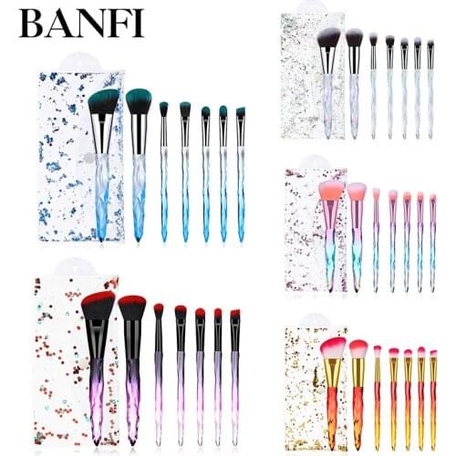 5/7PCs Makeup Brushes Set Crystal Handle Foundation Powder Concealer Eyeshadow Women Beauty Cosmetic Tools Make-Up Brushes Kit