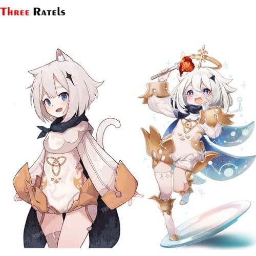 Three Ratels A366 Paimon Genshin Impact For Car Windshield Stickers Auto Accessories Anti Scratch Film Decorative Decal